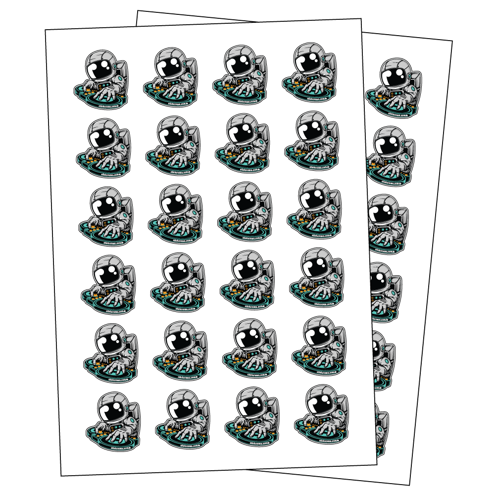 Custom Shape Sticker Sheets