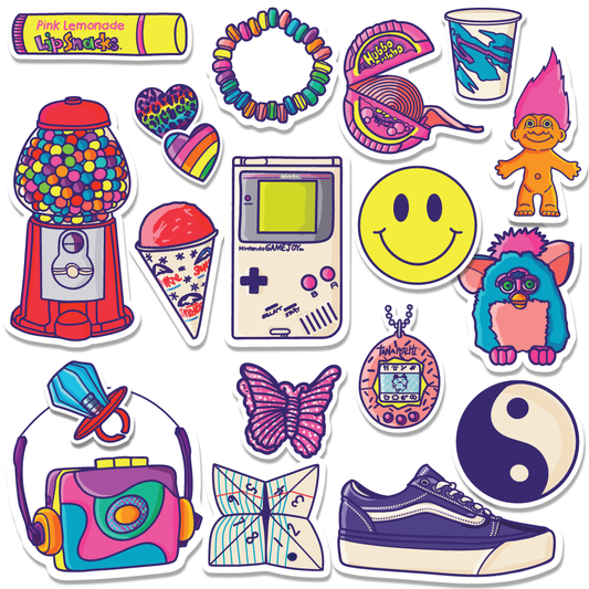 90's Nostalgia Sticker Pack