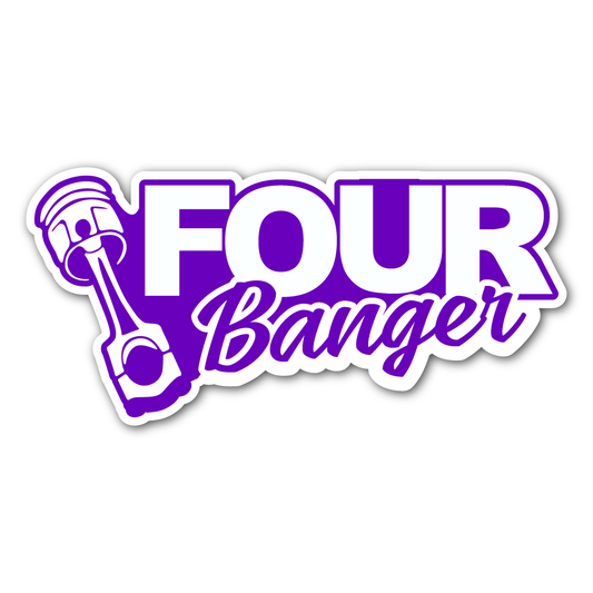 Four Banger Sticker