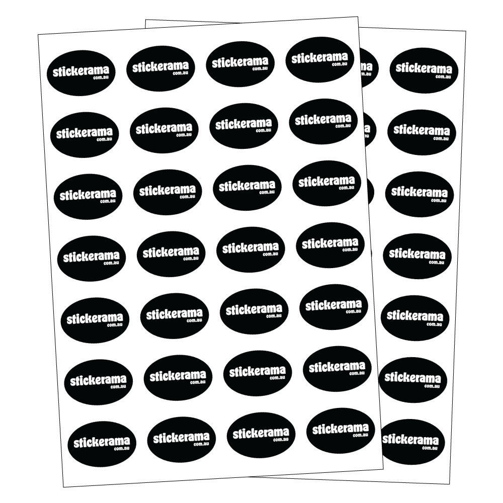 Custom Oval Sticker Sheets Australia - Stickerama