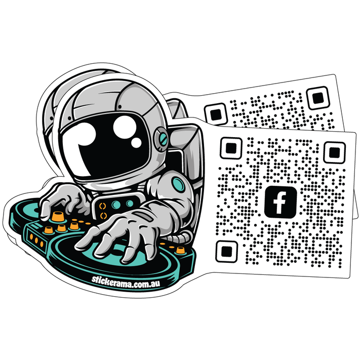 Open Head Code Sticker QR Code Stickers Australia – Stickerama