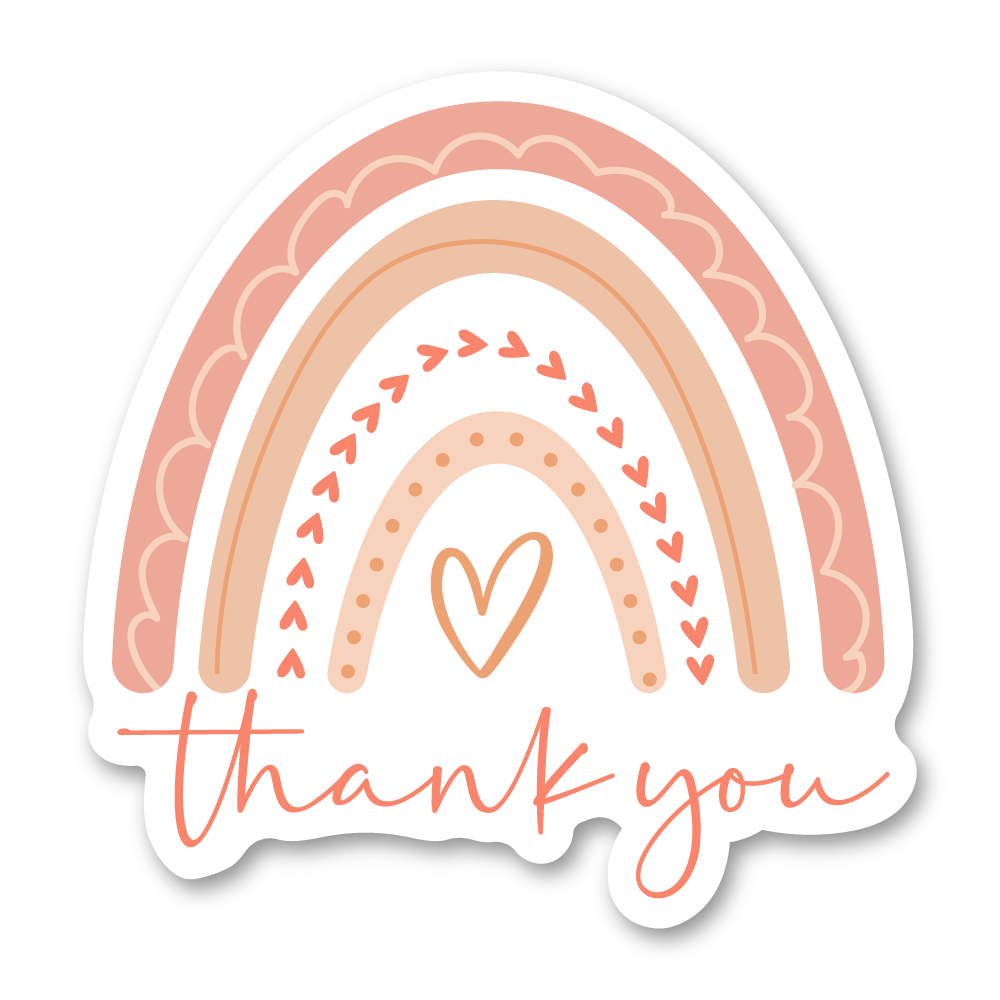 Thank You Sticker Sheets - Style 13