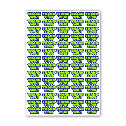 Thank You Sticker Sheets - Style 01