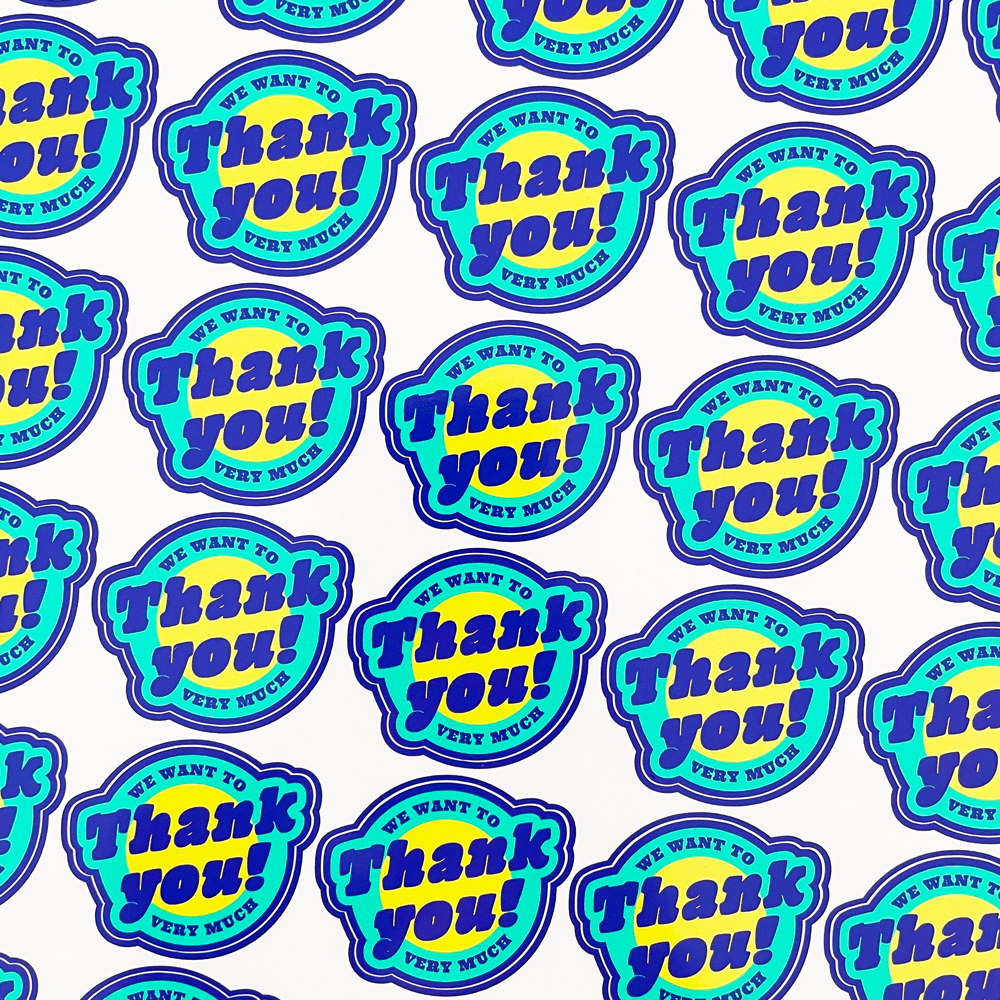 Thank You Sticker Sheets - Style 02