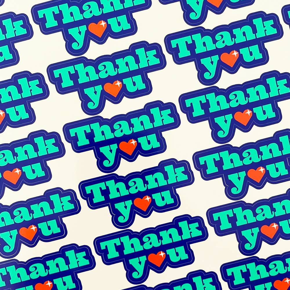 Thank You Sticker Sheets - Style 07